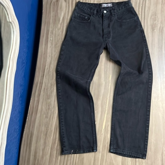 SILVERTAB LEVIS 90’s VINTAGE LOOSE FIT BLACK JEANS MADE IN USA WOMENS 28 - Picture 1 of 16